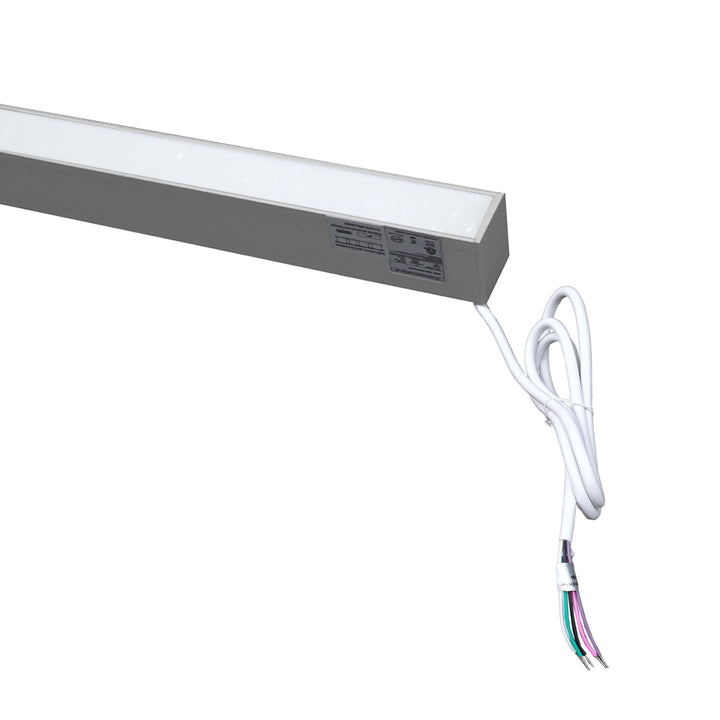 LED 8Ft Up Down Fixture 3Cct Dual Tune Dlc - EUD8-100W103SW-S close-up detail