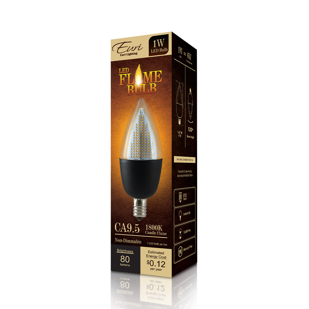 LED Ca9.5 1W Black Base Non-Dim Ul Only product image