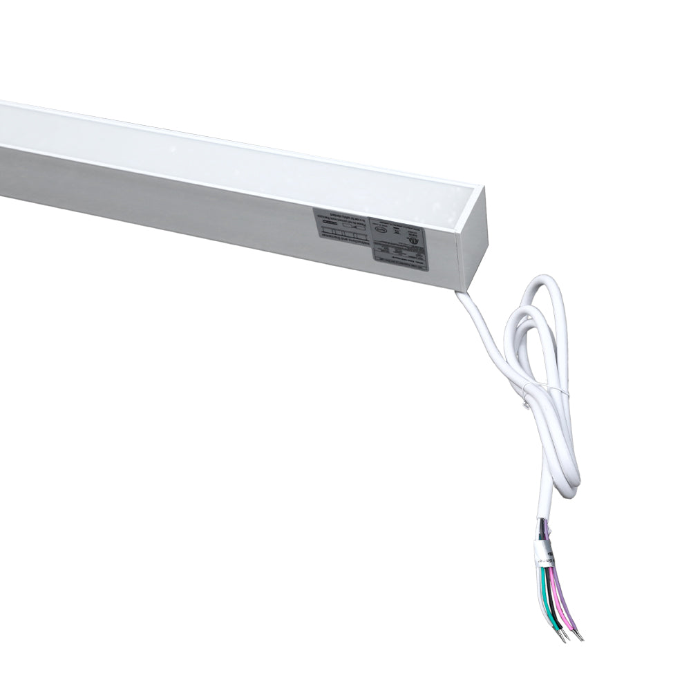 LED 8Ft Up Down Fixture 3Cct Dual Tune Dlc - EUD8-100W103SW-W close-up detail