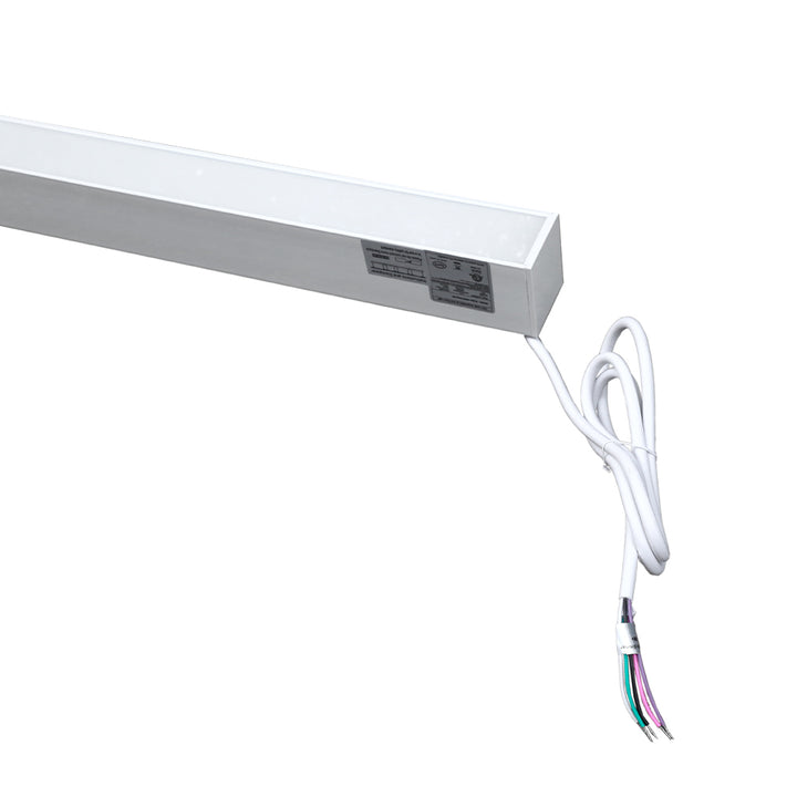 LED 8Ft Up Down Fixture 3Cct Dual Tune Dlc - EUD8-100W103SW-W close-up detail