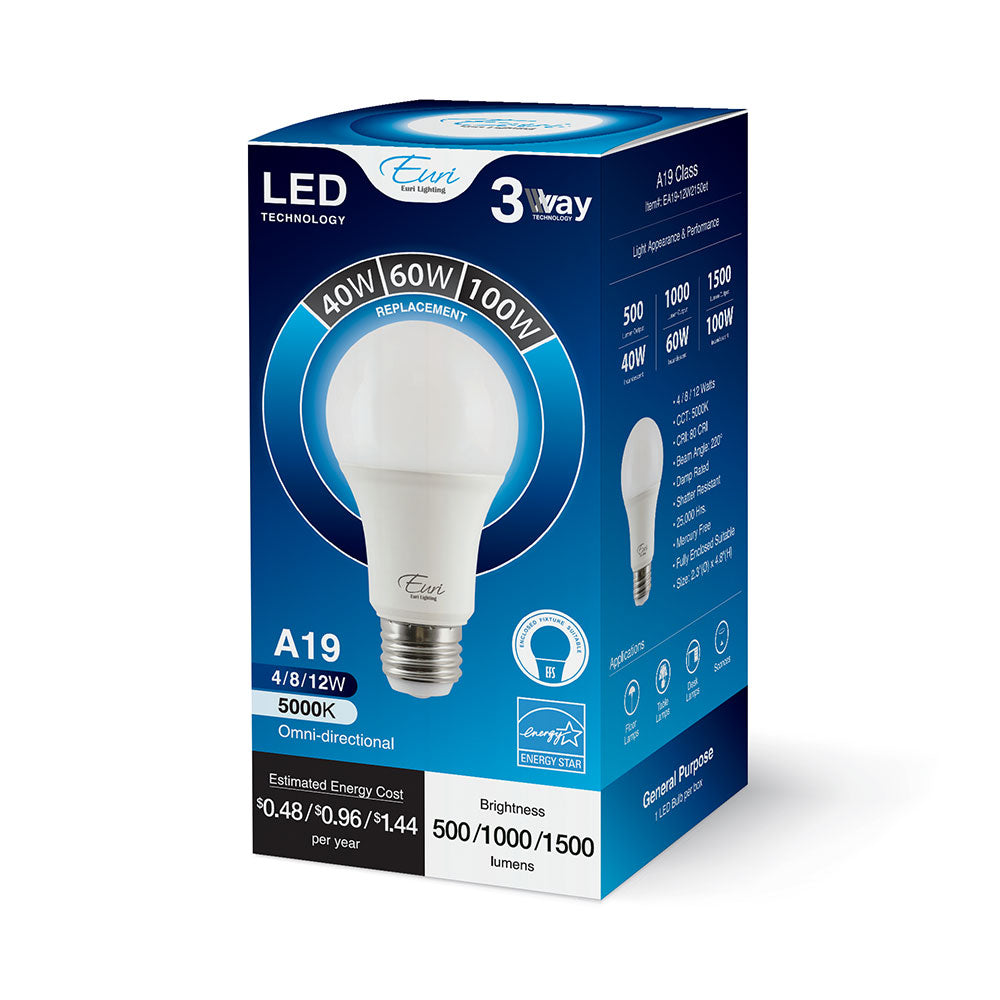LED A19 100W Dim Energy Star - EA19-12W2150ET packaging image