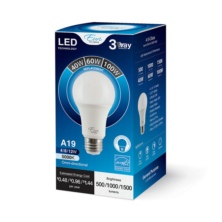 LED A19 100W Dim Energy Star - EA19-12W2150ET packaging image