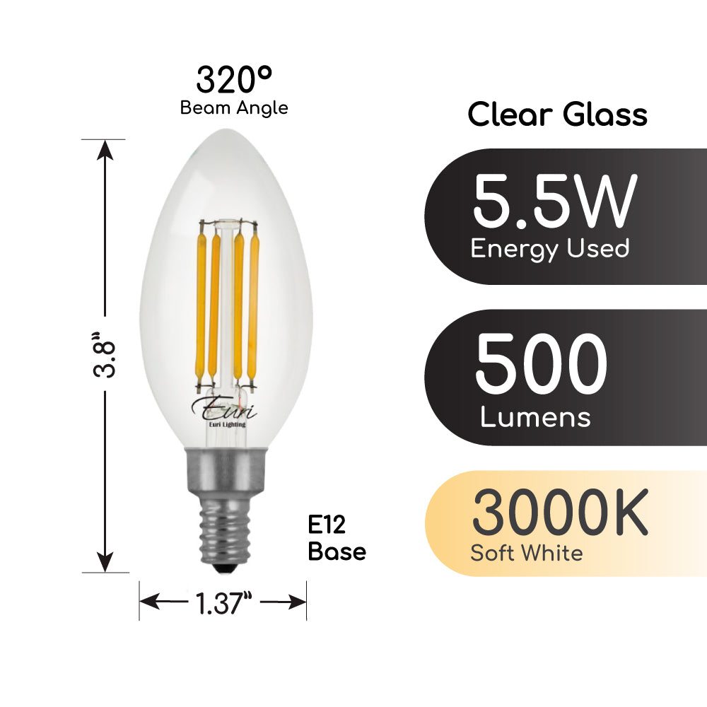 LED B10 60W Dim Energy Star CEC - VB10-3000CEC product image
