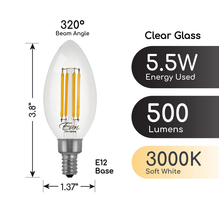 LED B10 60W Dim Energy Star CEC - VB10-3000CEC product image