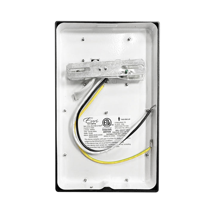 Euri Lighting Mini Wall Pack – Standard – 3000K - EOL-WL01BK-2100E product image