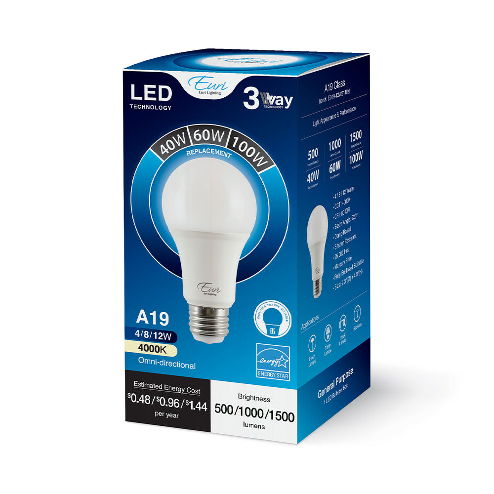 LED A19 100W Dim Energy Star - EA19-12W2140ET packaging image