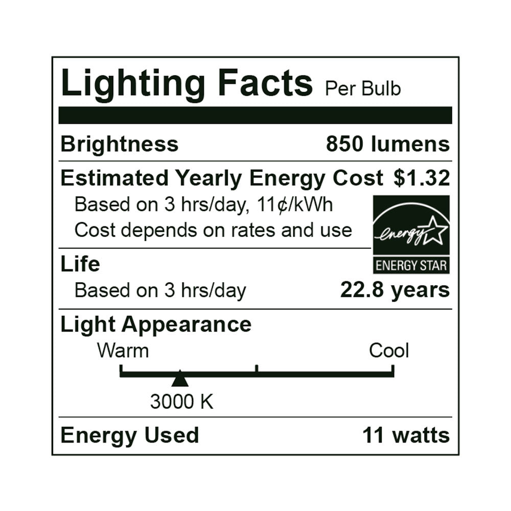 LED Par30Ln 75W Dim Energy Star - EP30-11W6000E specification image