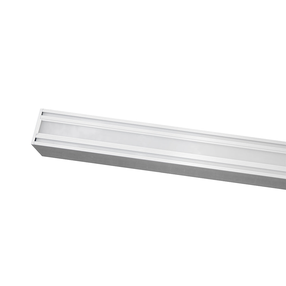 LED 8Ft Up Down Fixture 3Cct Dual Tune Dlc - EUD8-100W103SW-W close-up detail